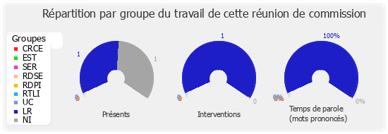 Répartition par groupe du travail de cette réunion de commission